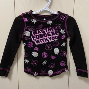 Disney Star Wars Black Waffle Tee